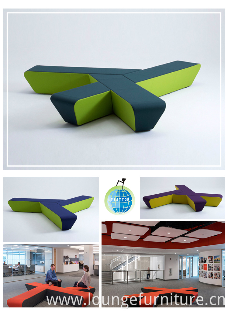 Wholesale commercial furniture simple design office sofa set